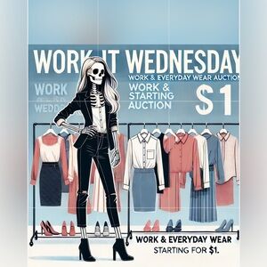 Work and Everyday Wear Auction Poster